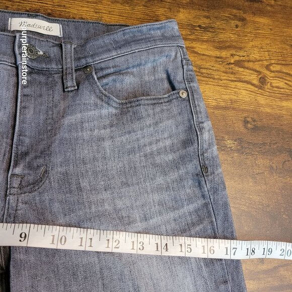 Madewell Jeans 28 Skinny Skinny 9" High Riser Shaw Wash F4804 Stretch Denim - Picture 7 of 11